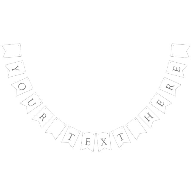 Anpassad Tvåtungad festbanner (Alla)