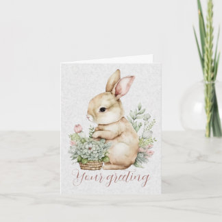 Skapa Din Egen Påskhare & Vildblommor Kort