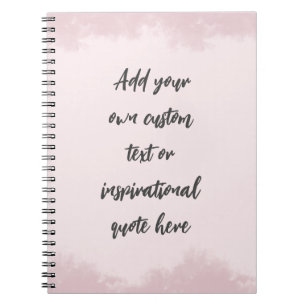 Skapa din egen Pastel Motivational Quote Anteckningsbok