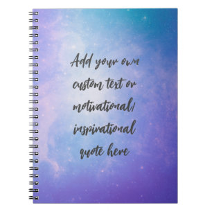 Skapa din egen Pastel Motivational Quote Anteckningsbok