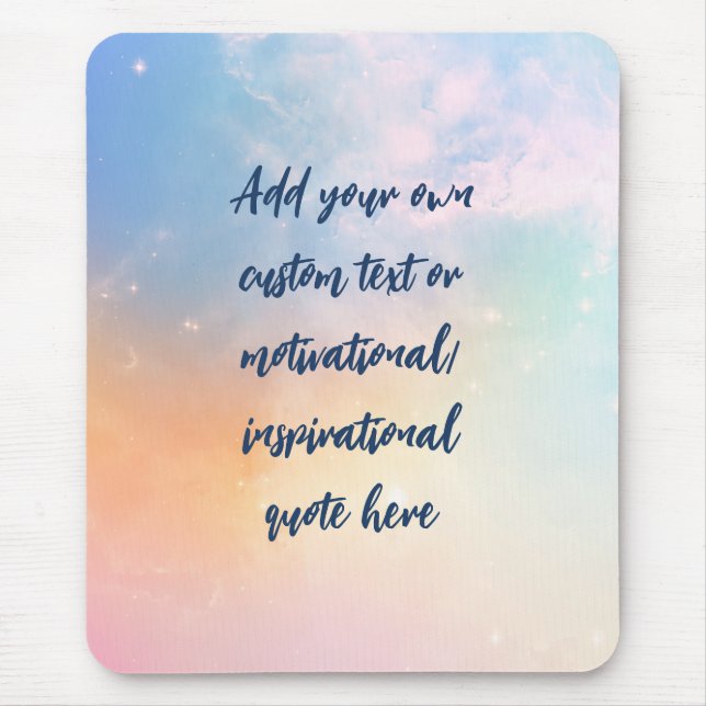Skapa din egen Pastel Motivational Quote Musmatta (Framsidan)