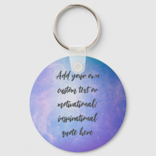 Skapa din egen Pastel Motivational Quote Nyckelring