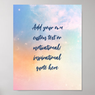Skapa din egen Pastel Motivational Quote Poster