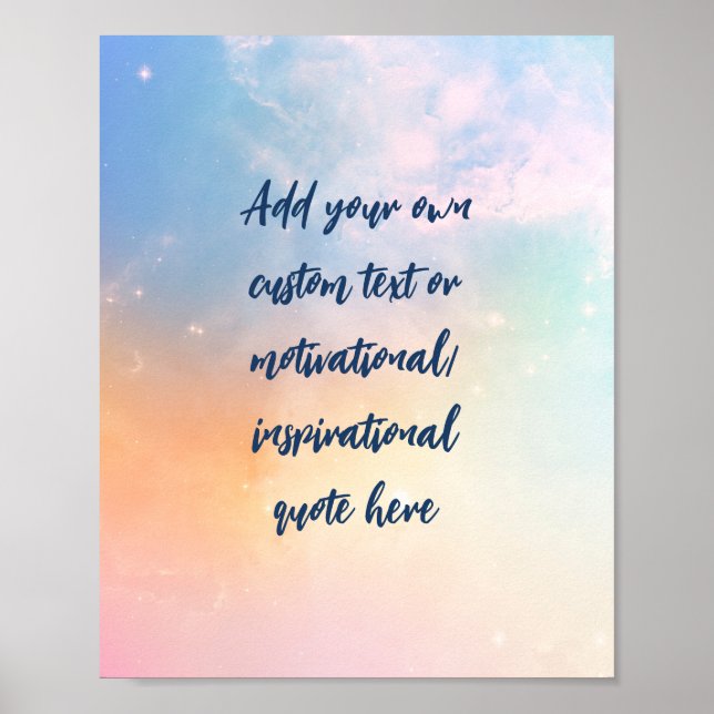 Skapa din egen Pastel Motivational Quote Poster (Framsidan)