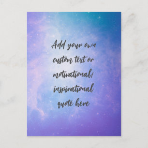 Skapa din egen Pastel Motivational Quote Vykort
