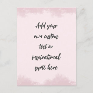 Skapa din egen Pastel Motivational Quote Vykort