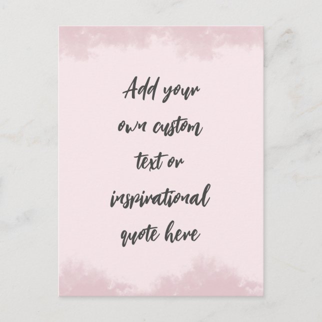 Skapa din egen Pastel Motivational Quote Vykort (Framsida)