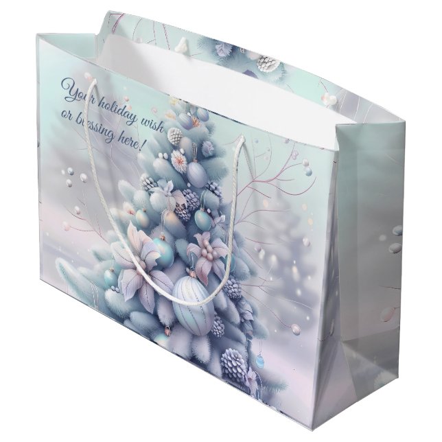 Skapa din egen Pastel Poinsettias Julgran (Baksidan Vinklad)