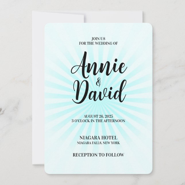 Skapa din egen Pastel Retro Starburst Inbjudningar (Framsida)