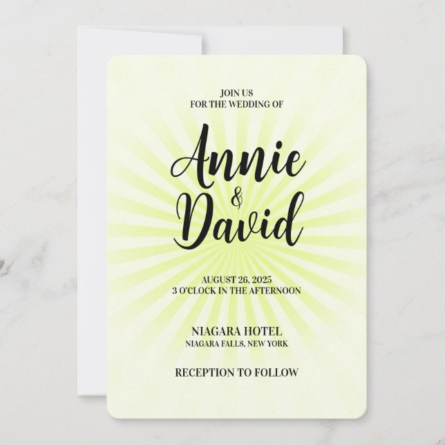 Skapa din egen Pastel Retro Starburst Inbjudningar (Framsida)