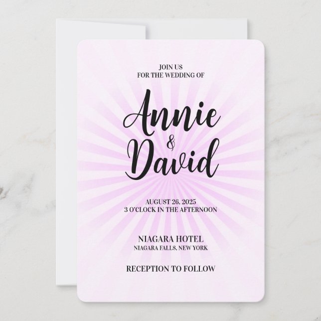 Skapa din egen Pastel Retro Starburst Inbjudningar (Framsida)