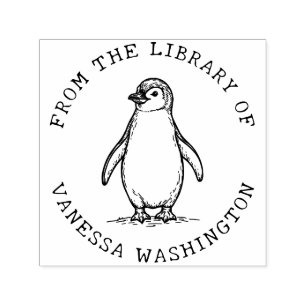 Skapa din egen penguin från Bibliotek Självfärgande Stämpel
