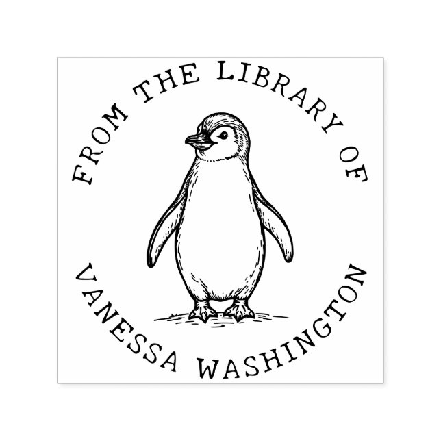 Skapa din egen penguin från Bibliotek Självfärgande Stämpel (Design)