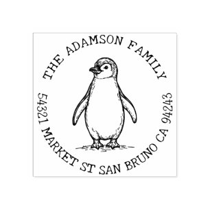 Skapa din egen Penguin-Returadress i Namn Stämpel