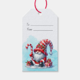 Skapa Din Egen Pepparmintsgodis Jul Tomte Presentetikett