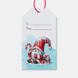 Skapa Din Egen Pepparmintskanin Jul Tomte Presentetikett