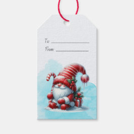 Skapa Din Egen Pepparmynts Holly Jul Tomte Presentetikett