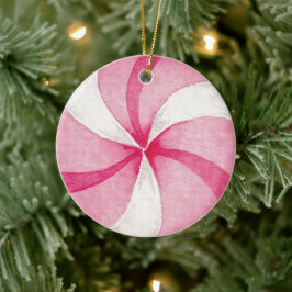 Skapa din egen peppermint Candy-jul Julgransprydnad Keramik