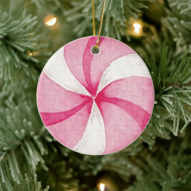 Skapa din egen peppermint Candy-jul Julgransprydnad Keramik (Träd)
