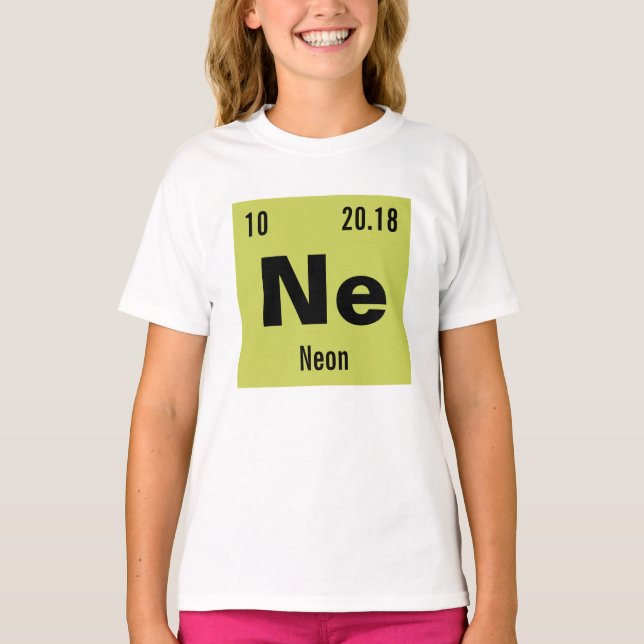 Skapa din egen Periodiska Bord i Inslag T Shirt (Framsida)