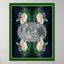 Skapa din egen persika Ro och buds Ram Poster