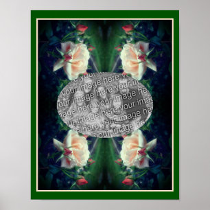 Skapa din egen persika Ro och buds Ram Poster