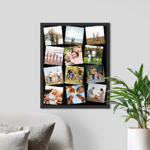 Skapa din egen Personlig 12 fotokollage Poster