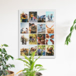 Skapa din egen Personlig 16 fotokollage Canvastryck<br><div class="desc">Skapa en egen fotokollage på vägguttaget i arbetsytan som innehåller 16 av ditt favoritbilder.</div>