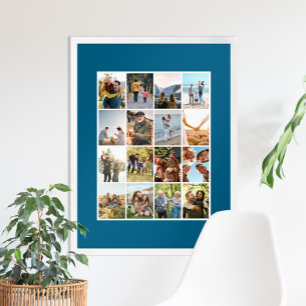 Skapa din egen Personlig 16 fotokollage Poster