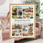 Skapa din egen Personlig 22 fotokollage Poster<br><div class="desc">Gör en egen poster med 22 av dina omhuldade fotominnen i ett modernt stil-fotokollage i rutnätet. Lägg helt enkelt till bilder och text för anpassningsbarnas fotoväggkonst eller personlig till familj och vänner.</div>