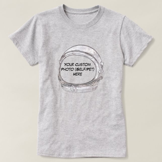 Skapa din egen Personlig Astronaut Helmet T Shirt (Design framsida)