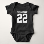 Skapa din egen Personlig Baby T Shirt<br><div class="desc">Utforma ditt eget unika baby-fotbollstrådskläder från Ricaso i personligen - lägg till namn och nummer till den här söta baby-enheten</div>