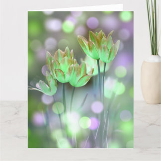 Skapa din egen Personlig Bokeh Vår blommor Kort