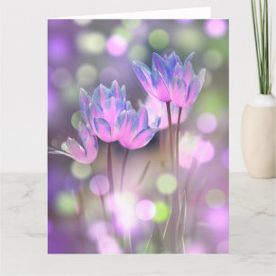 Skapa din egen Personlig Bokeh Vår blommor Kort