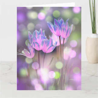 Skapa din egen Personlig Bokeh Vår blommor Kort