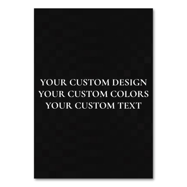 Skapa din egen Personlig Bordsnummer (Framsidan)