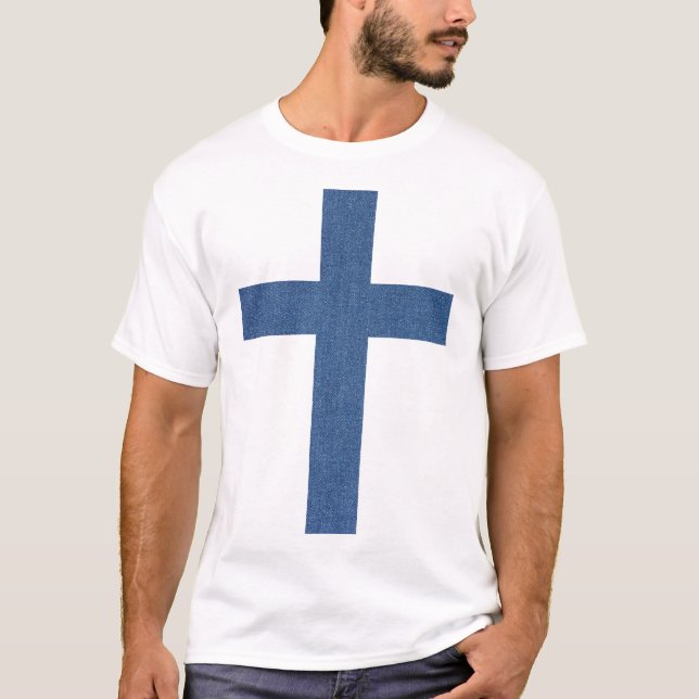 Skapa din egen Personlig denim Christian kor T Shirt (Framsida)