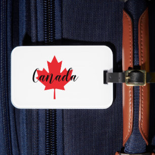 Skapa din egen Personlig Kanada Red Maple Löv Bagagebricka