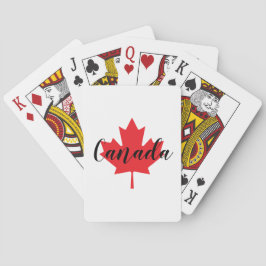 Skapa din egen Personlig Kanada Red Maple Löv Casinokort