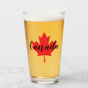 Skapa din egen Personlig Kanada Red Maple Löv Glaskopp