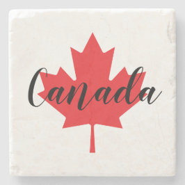 Skapa din egen Personlig Kanada Red Maple Löv Stenunderlägg