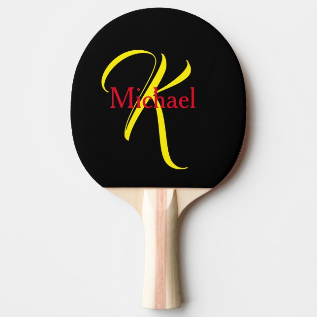 Skapa din egen Personlig monogrammad Pingisracket (Framsidan)
