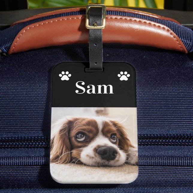 Skapa din egen Personlig Pet Photo Hund Bagagebricka (Framsida Insitu 2)