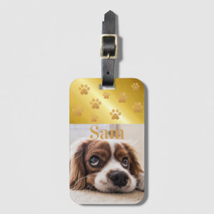 Skapa din egen Personlig Pet Photo Hund Bagagebricka