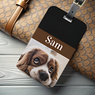 Skapa din egen Personlig Pet Photo Hund Bagagebricka