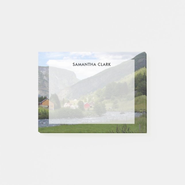 Skapa din egen personlig resefoto post-it block (Framsida)