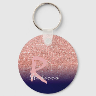 Skapa din egen Personlig Ro Glitter Ombre Nyckelring