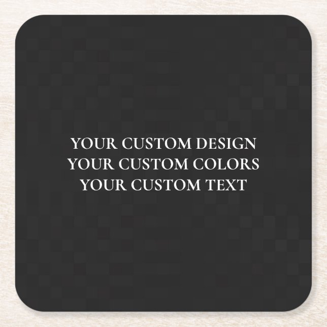 Skapa din egen Personlig Underlägg Papper Kvadrat (Framsidan)