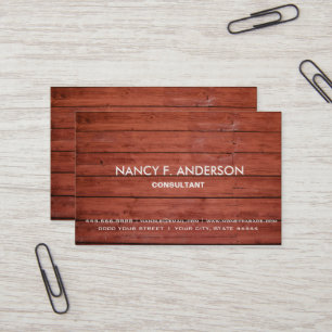 Skapa din egen Personlig Wood Construction Visitkort