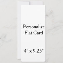 skapa din egen personliga 4" x 9,25" fyrkantig pla
